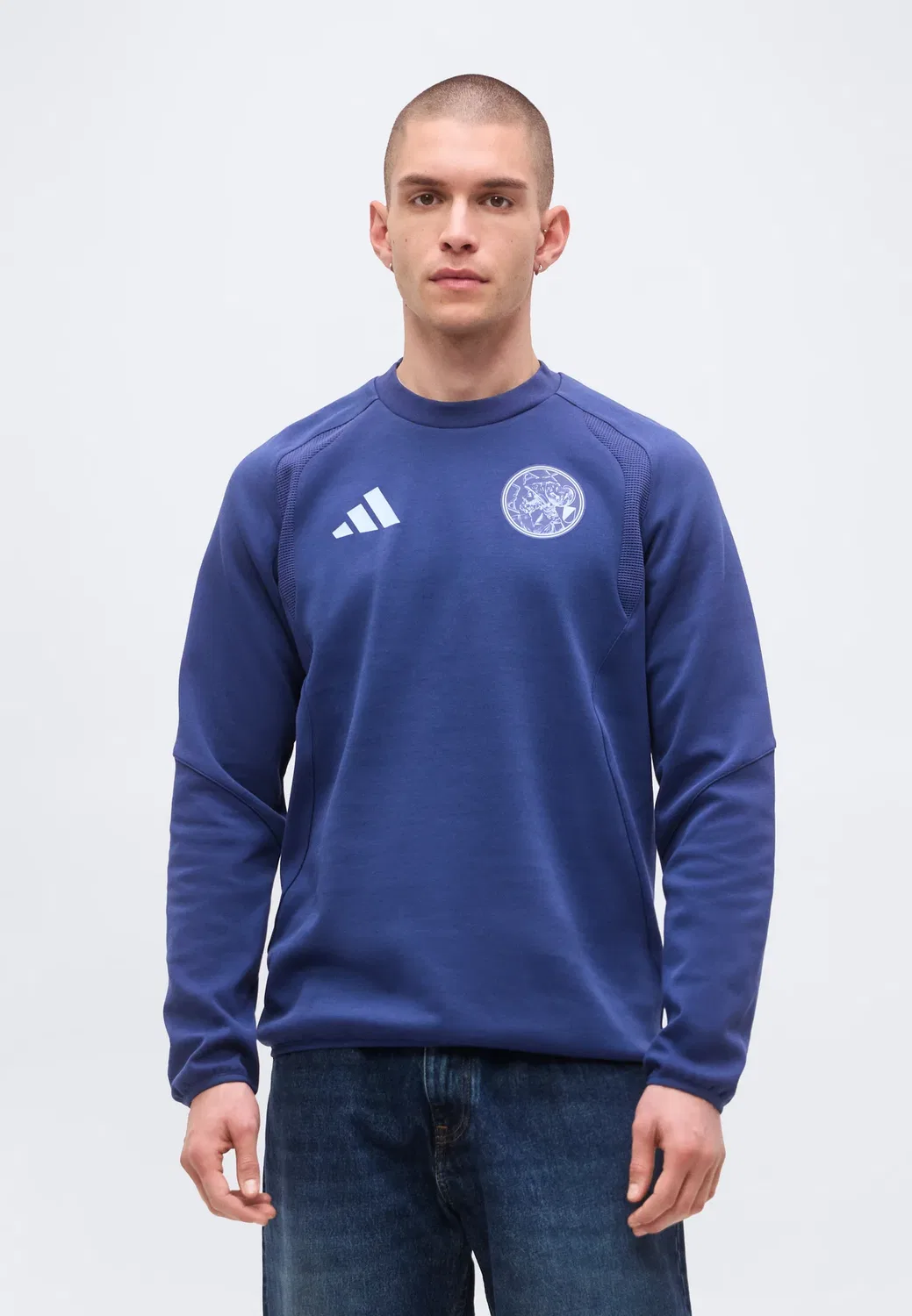 Толстовка Ajax Amsterdam Tiro Travel Crew Adidas Performance, Tech Indigo