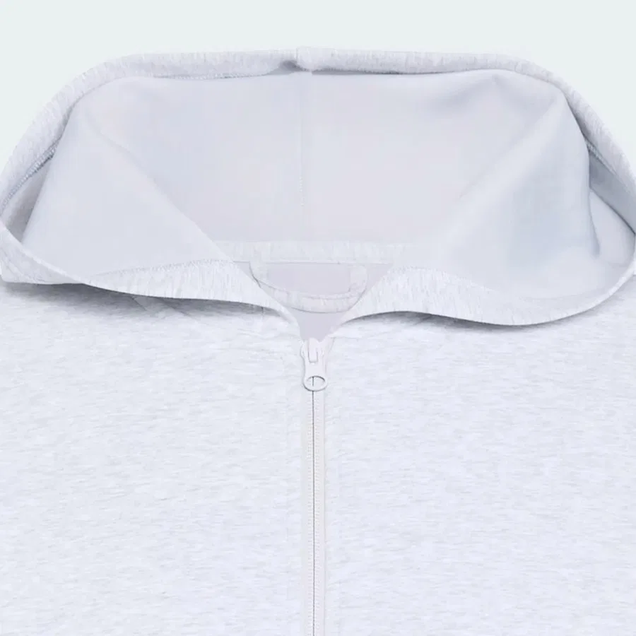 Свитшот мужской с капюшоном Soft Lux adidas, Серый — фото 4