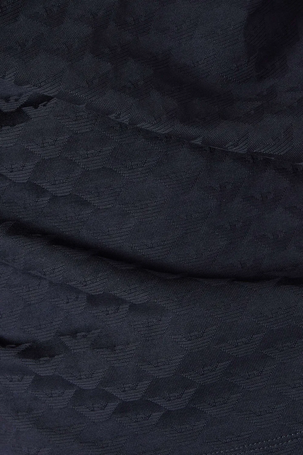 Футболка с коротким рукавом с принтом Eagle Monogram Jacquard Jersey Emporio Armani, синий — фото 4