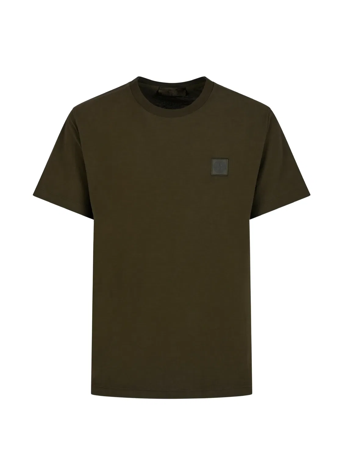 Футболка с нашивкой-логотипом, зеленая Stone Island, зеленый