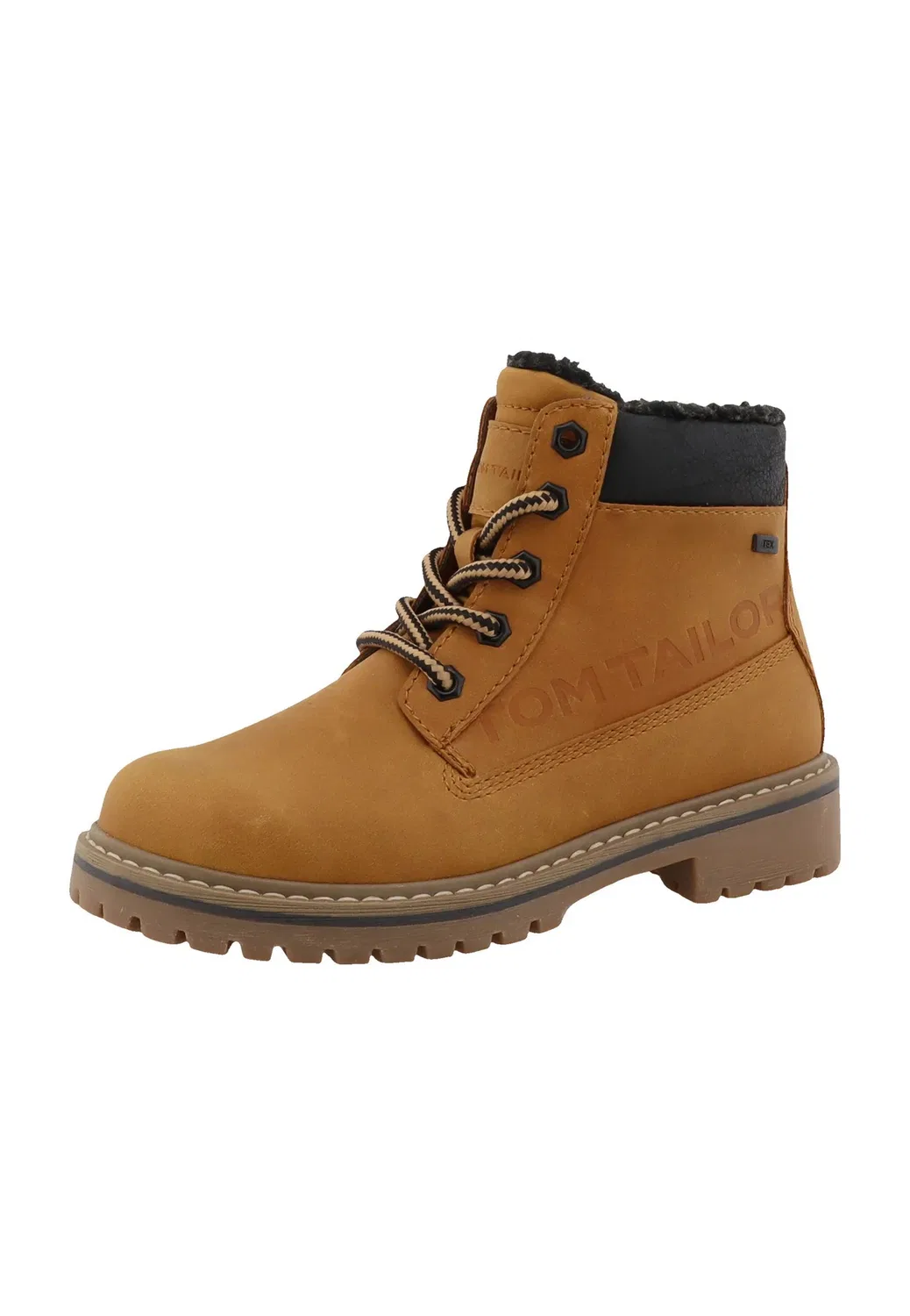 Ботильоны Stiefel унисекс на шнуровке Tom Tailor, Camel — фото 2