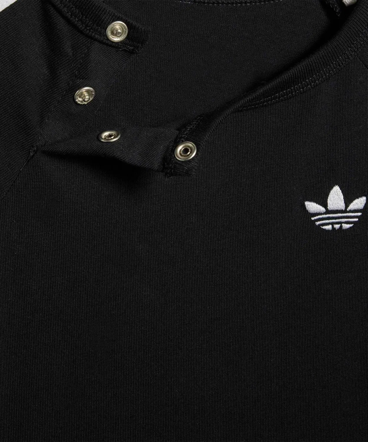 Детская футболка с длинным рукавомThree Stripes Tee Adidas, Black — фото 3