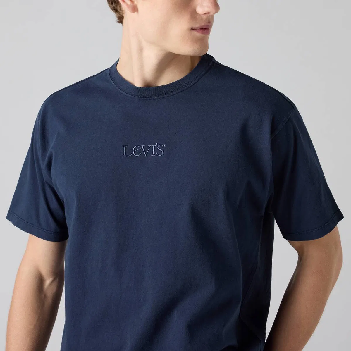Винтажная футболка с графическим принтом Levi's, Logo Nightfall Navy - Blue — фото 2