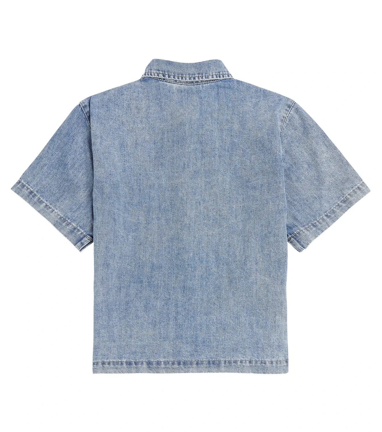 Джинсовая рубашка с длинным рукавом Molo, Bleach Denim — фото 4