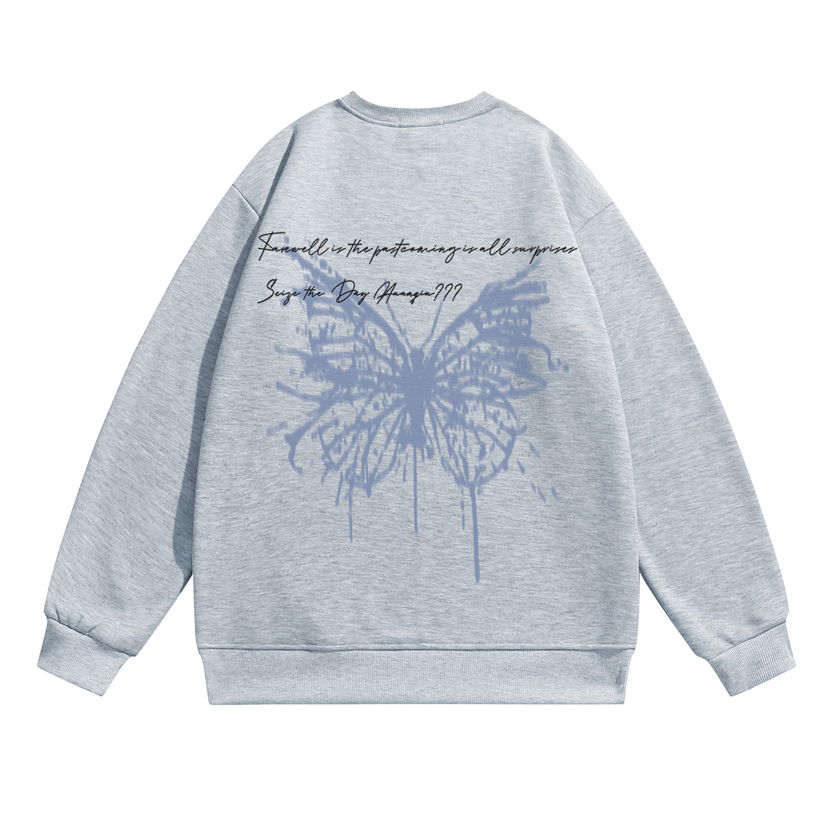 

Свитшот Unisex Crew Neck Moderate Heavyweight HUANQIU, светло-серый