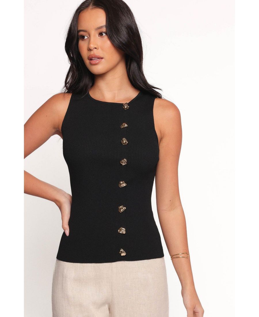 

Женский вязаный жилет Lysa Petal and Pup, Black