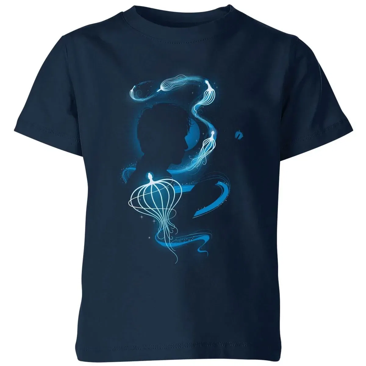Детская футболка с принтом Newt Silhouette Fantastic Beasts, Navy