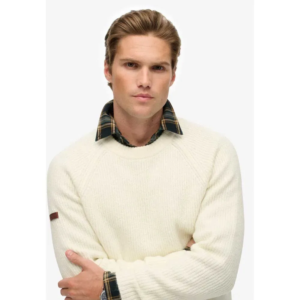 Свитер Chunky Raglan Superdry, бежевый — фото 3