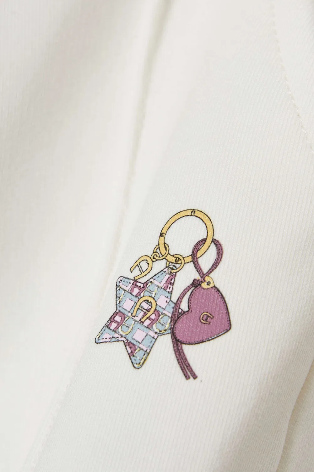 Штаны с логотипом-подвеской AIGNER, белый — фото 4