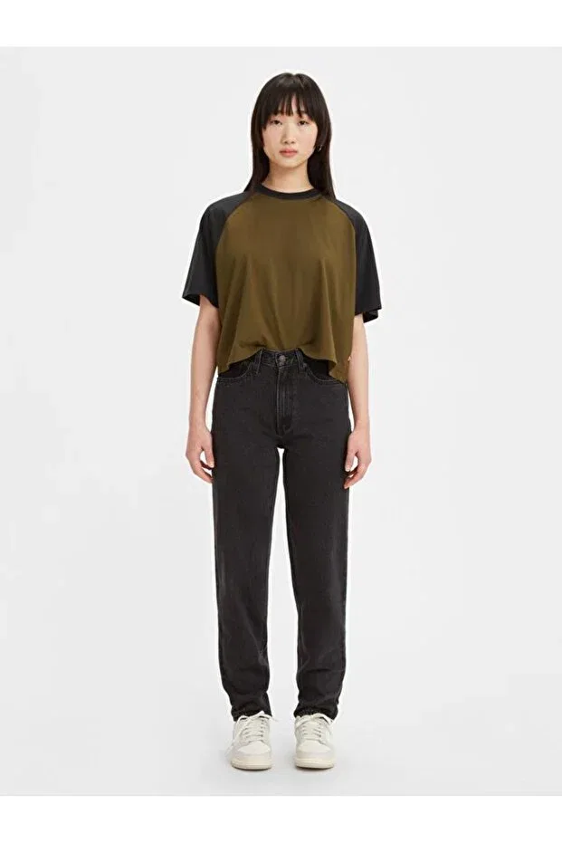 Женские джинсы с высокой талией Mom Jeans Levi's, Gray