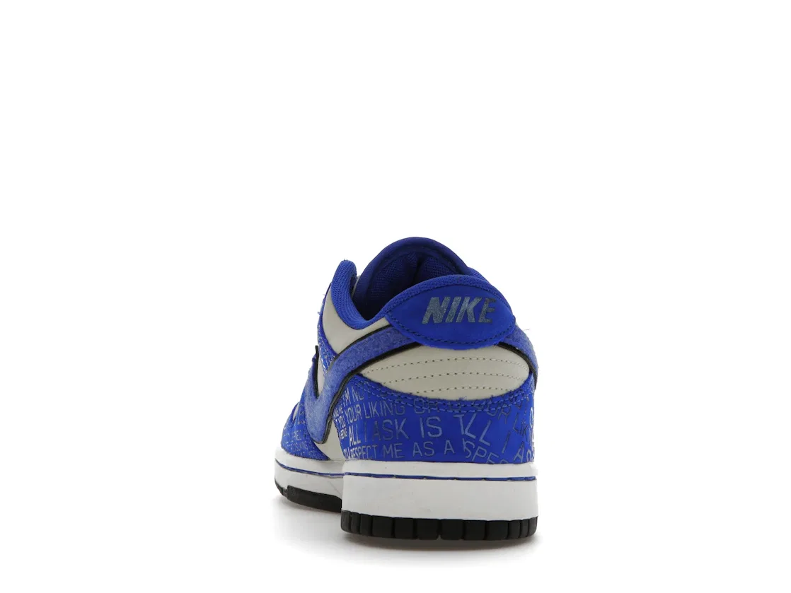 Детские кроссовки лимитированной серии Nike Dunk Low Jackie Robinson Nike, Racer Blue/Racer Blue Coconut — фото 4