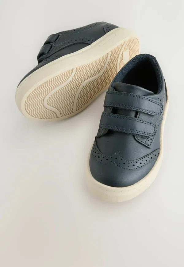 Туфли дышащие Standard fit - touch fastening brogues Next Navy blue, темно-синий — фото 3