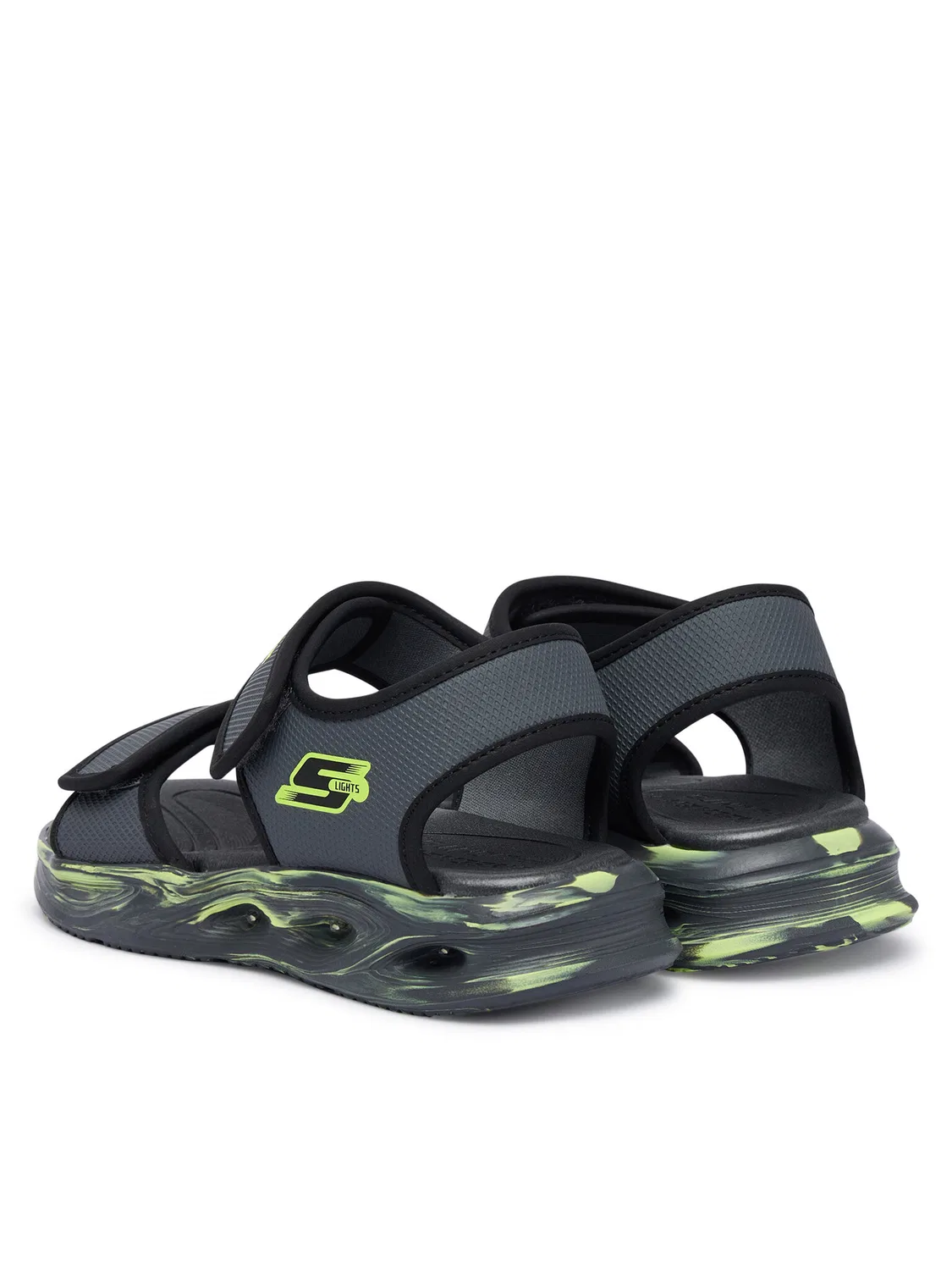 Сандалии для мальчика Sola Glow Sandal Skechers, серый — фото 3