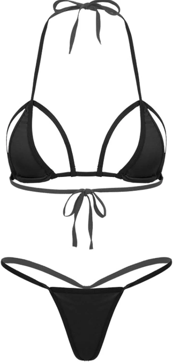 Женский бикини-комплект с цветочным принтом, One Size, Black