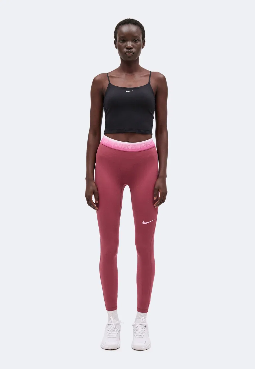 Обтягивающие леггинсы 7/8 Nike Performance, Pink Smoke/Pink Rise — фото 2