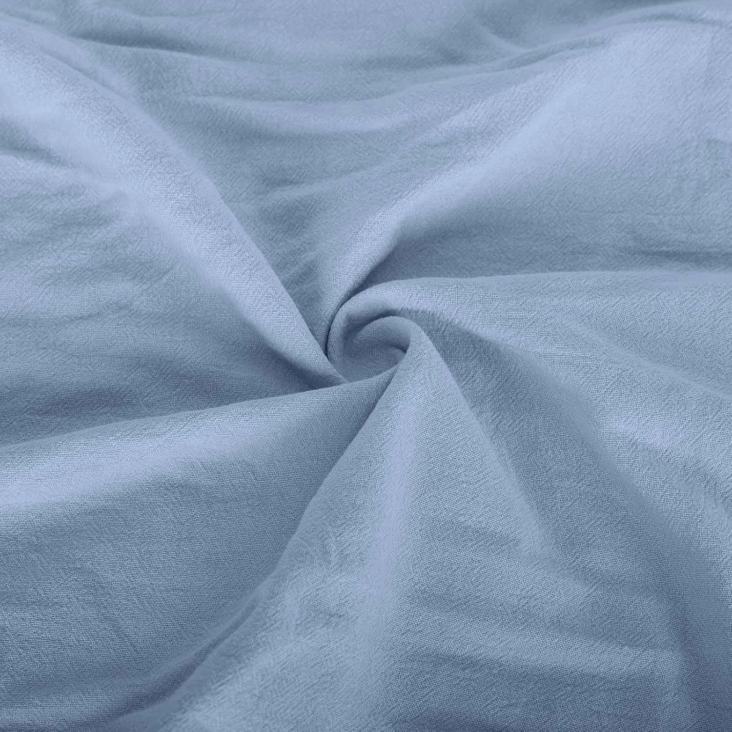 Женское летнее платье миди на Relaxed Fit из хлопка и льна, Blue — фото 3