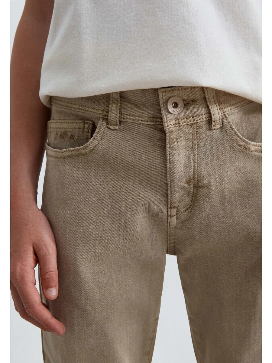 Брюки Scalpers Regular Pants коричневого цвета — фото 4