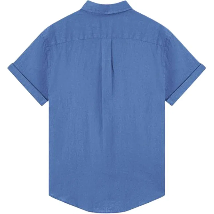 Женская рубашка с воротником Polo Ralph Lauren, Blue — фото 3