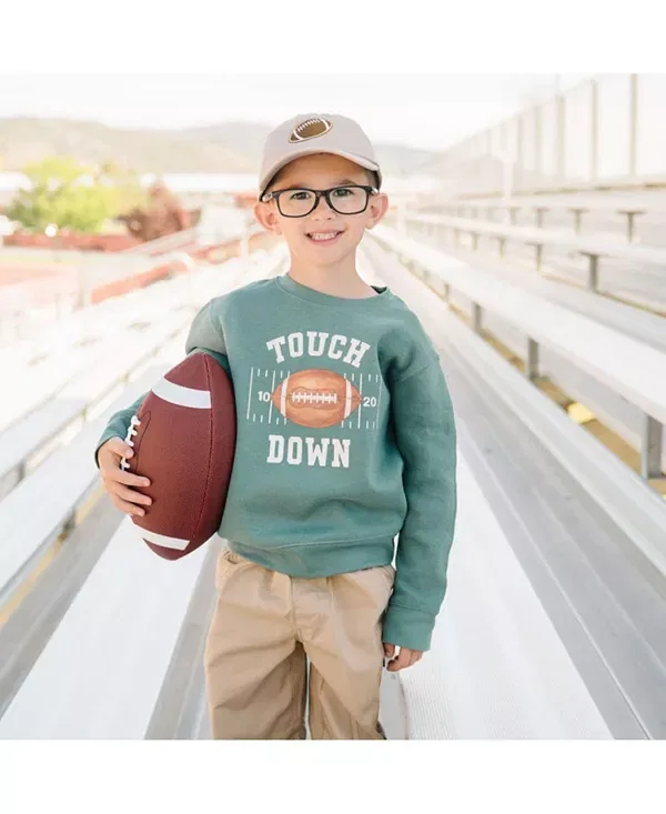 Детская толстовка для мальчиков с круглым вырезом Touchdown Sweatshirt Sweet Wink, Hunter Green — фото 2