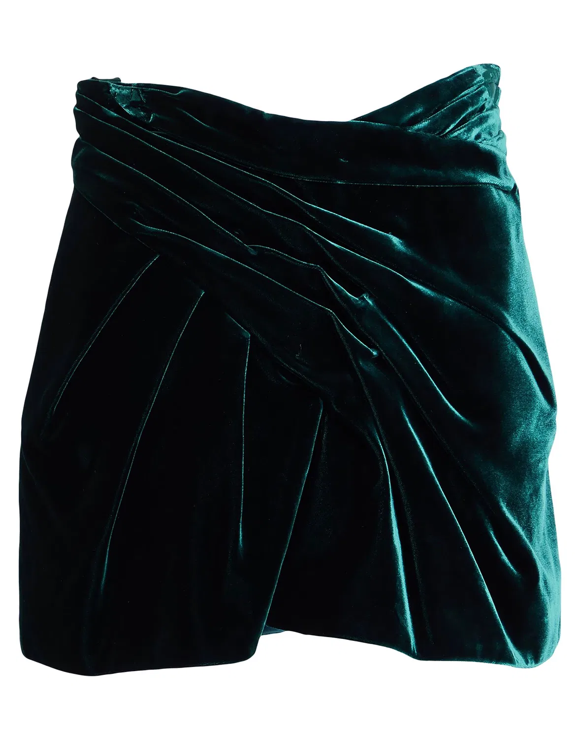 Женская юбка-шорты вельветовая с принтом Saint Laurent, Deep Teal