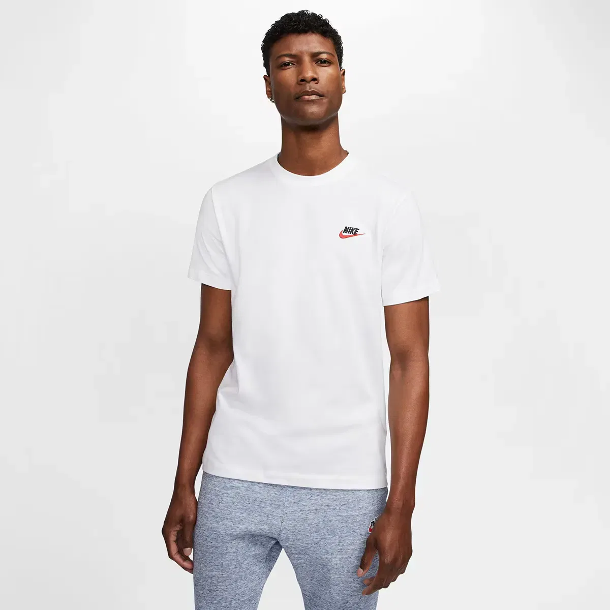 Мужская футболка хлопковая Nike, Blanco