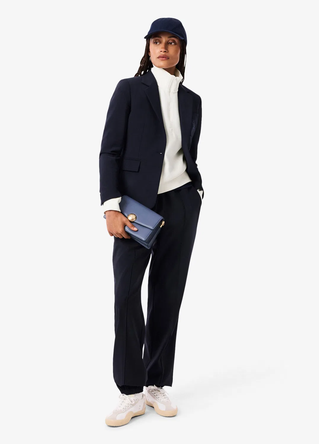 Свитшот Lacoste Relaxed Fit, свободный крой, белый — фото 4