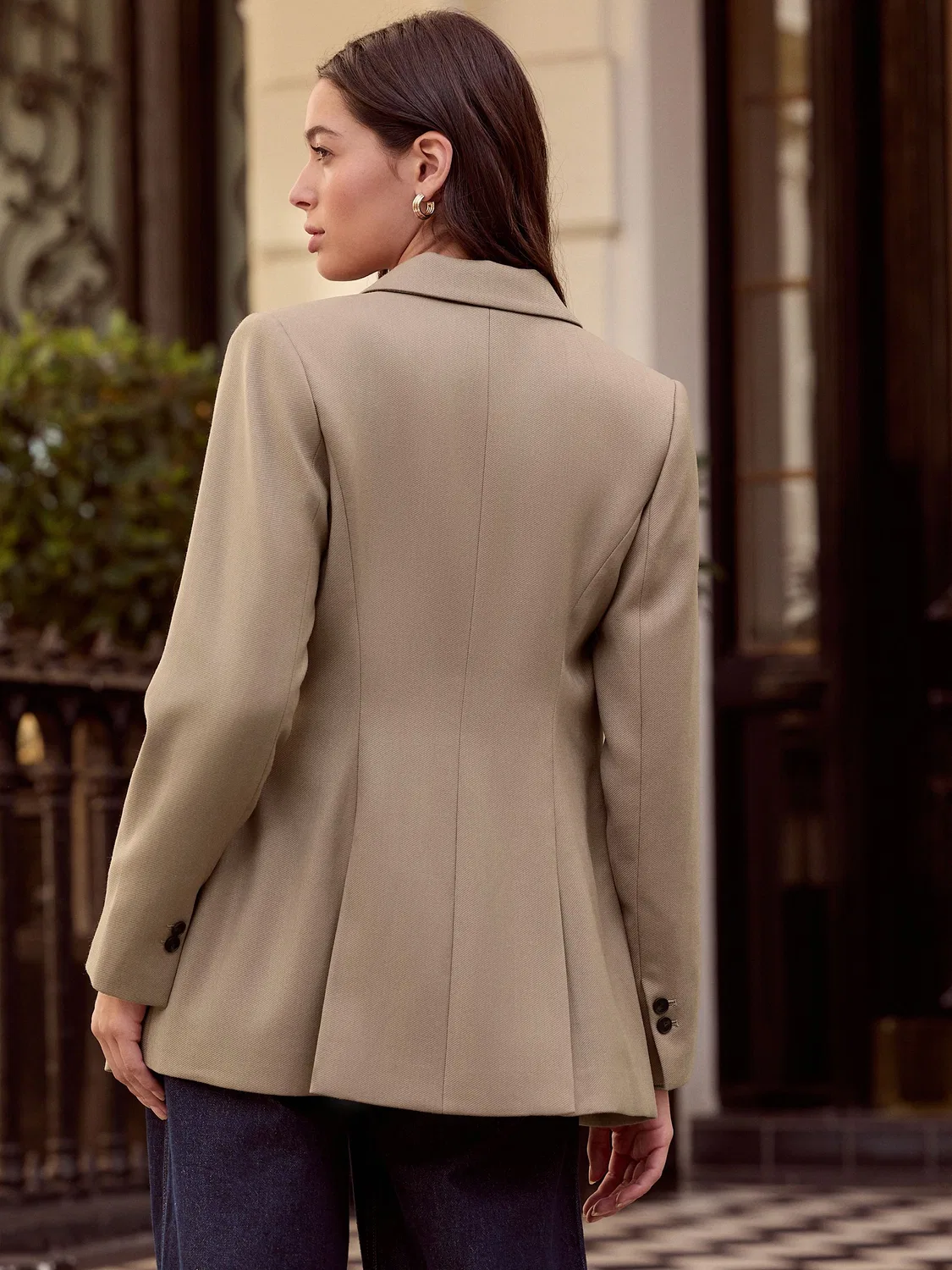 Блейзер из шерстяной смеси, Premium Wool Blend Twill Next, нейтральный тауп — фото 4