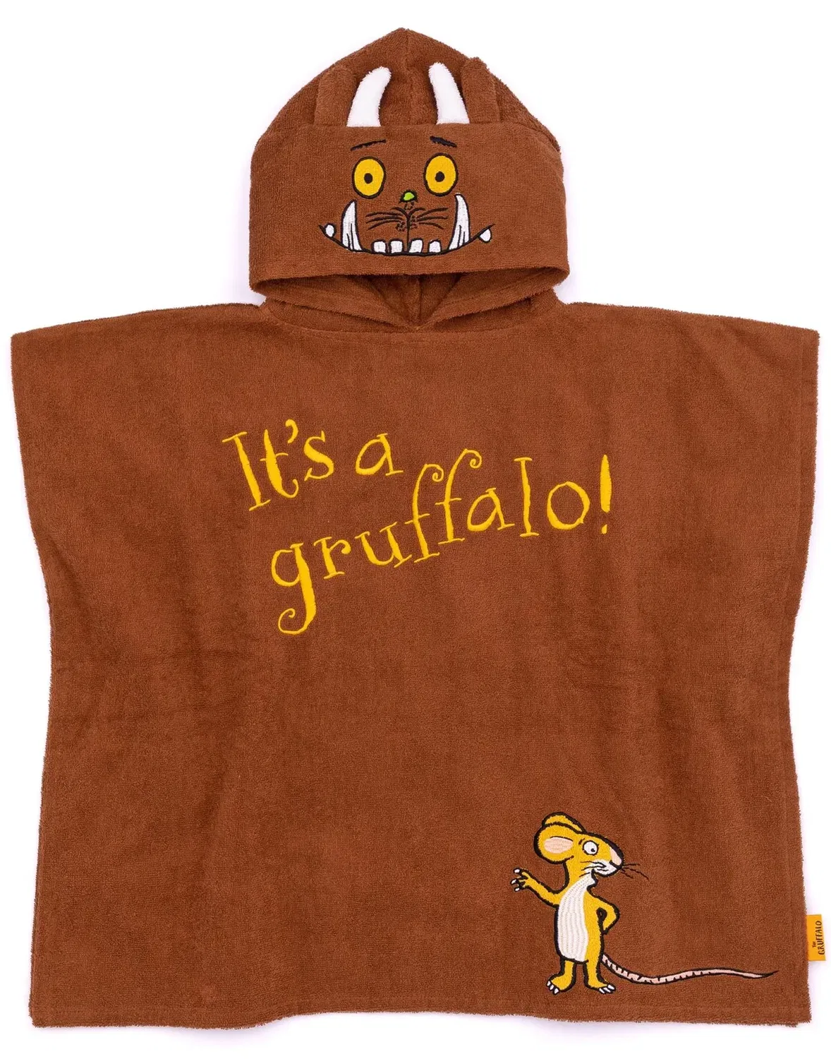 Детское пончо-полотенце Gruffalo & Friends, Brown