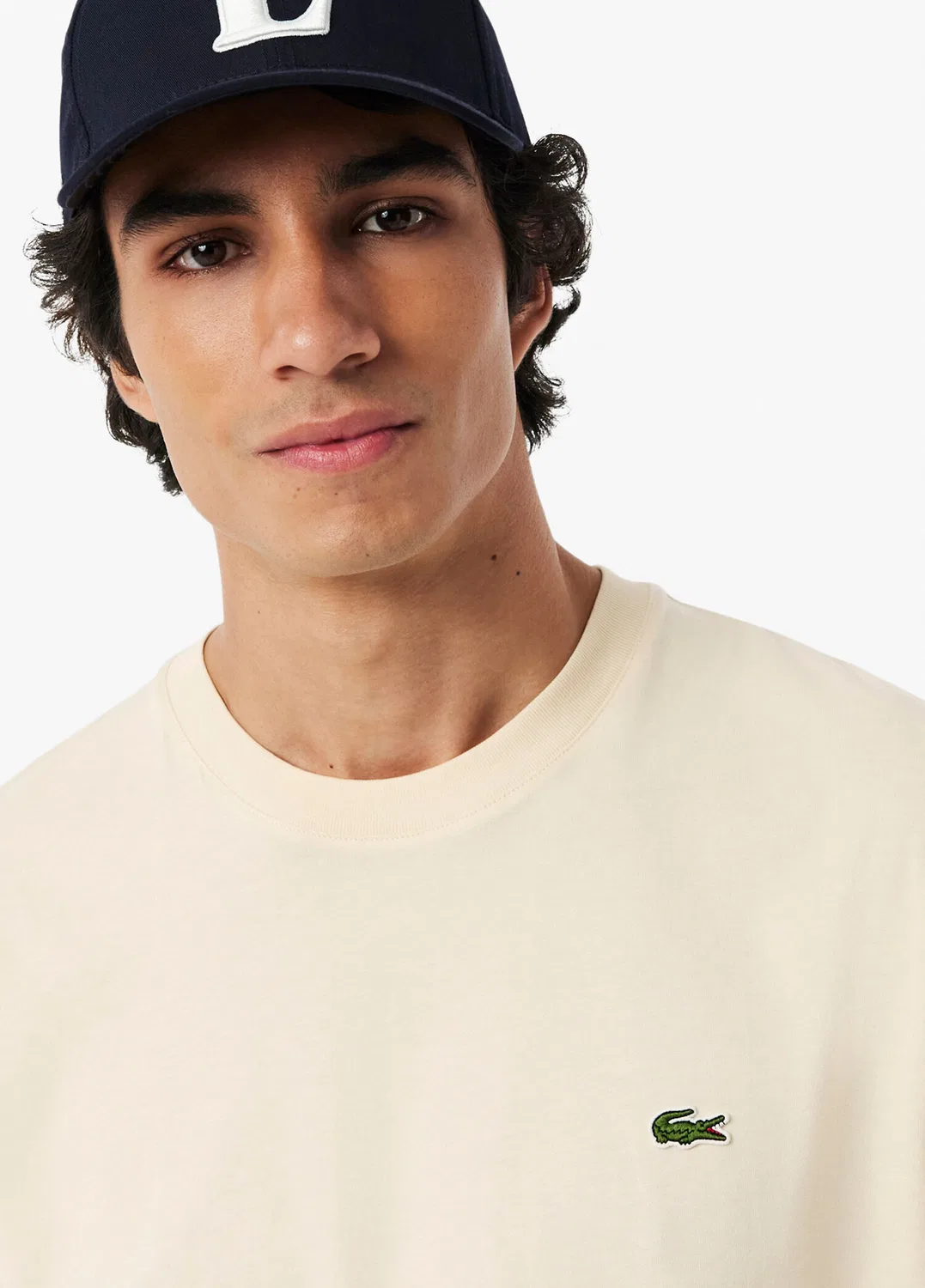 Футболка Classic Fit Lacoste, bej — фото 3