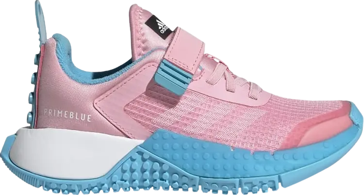 Кроссовки для малышей Adidas LEGO x Sport J, розовый — фото 2