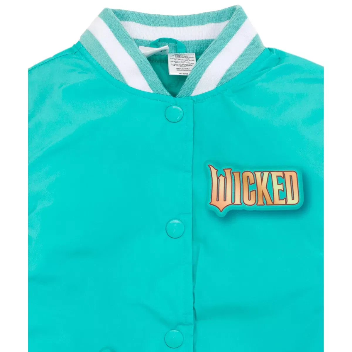 Детская куртка-бомбер с принтом Wicked Varsity Bomber Jacket Wicked, Green — фото 4
