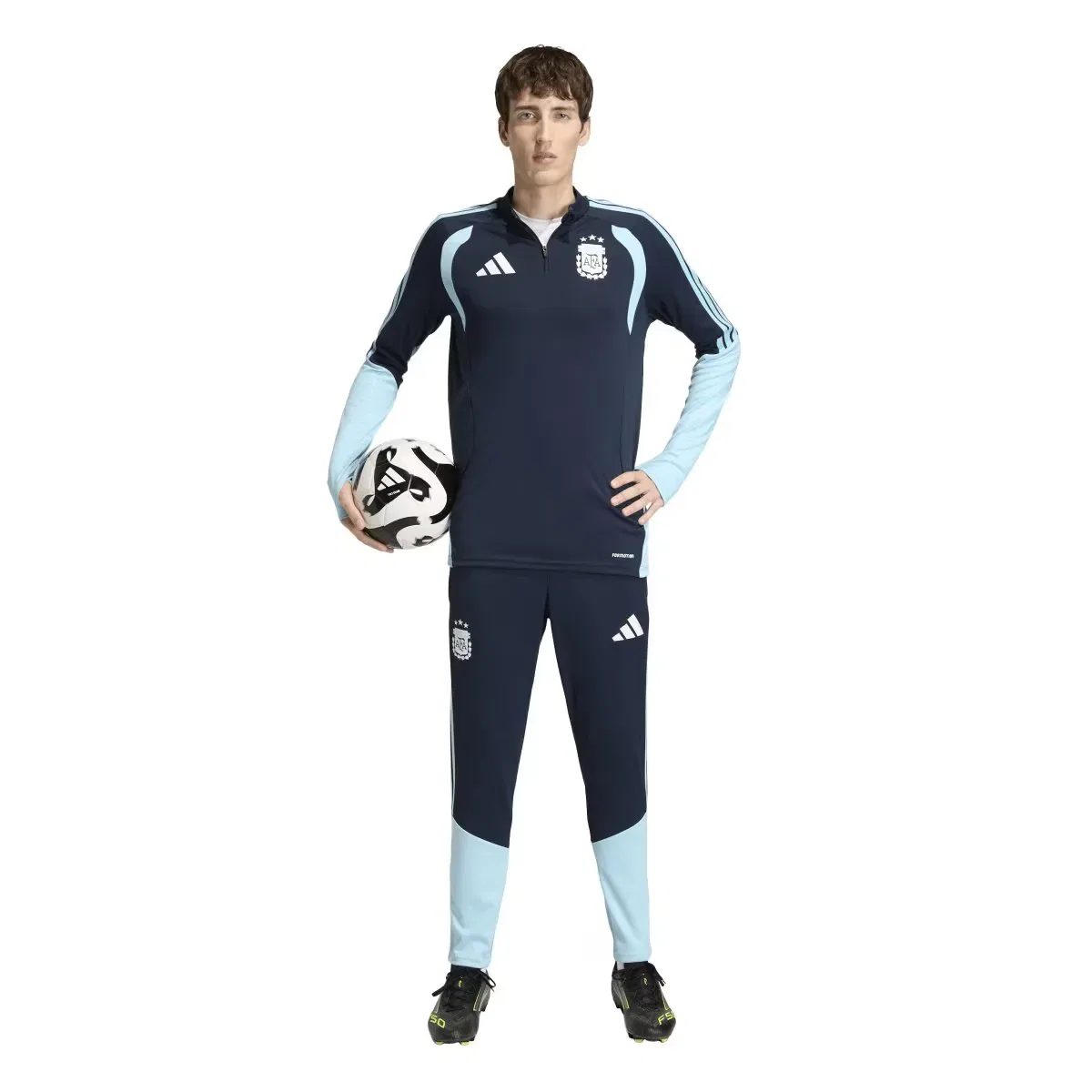 Мужская тренировочная футболка с технологией FORMOTION adidas, Navy Blue — фото 4