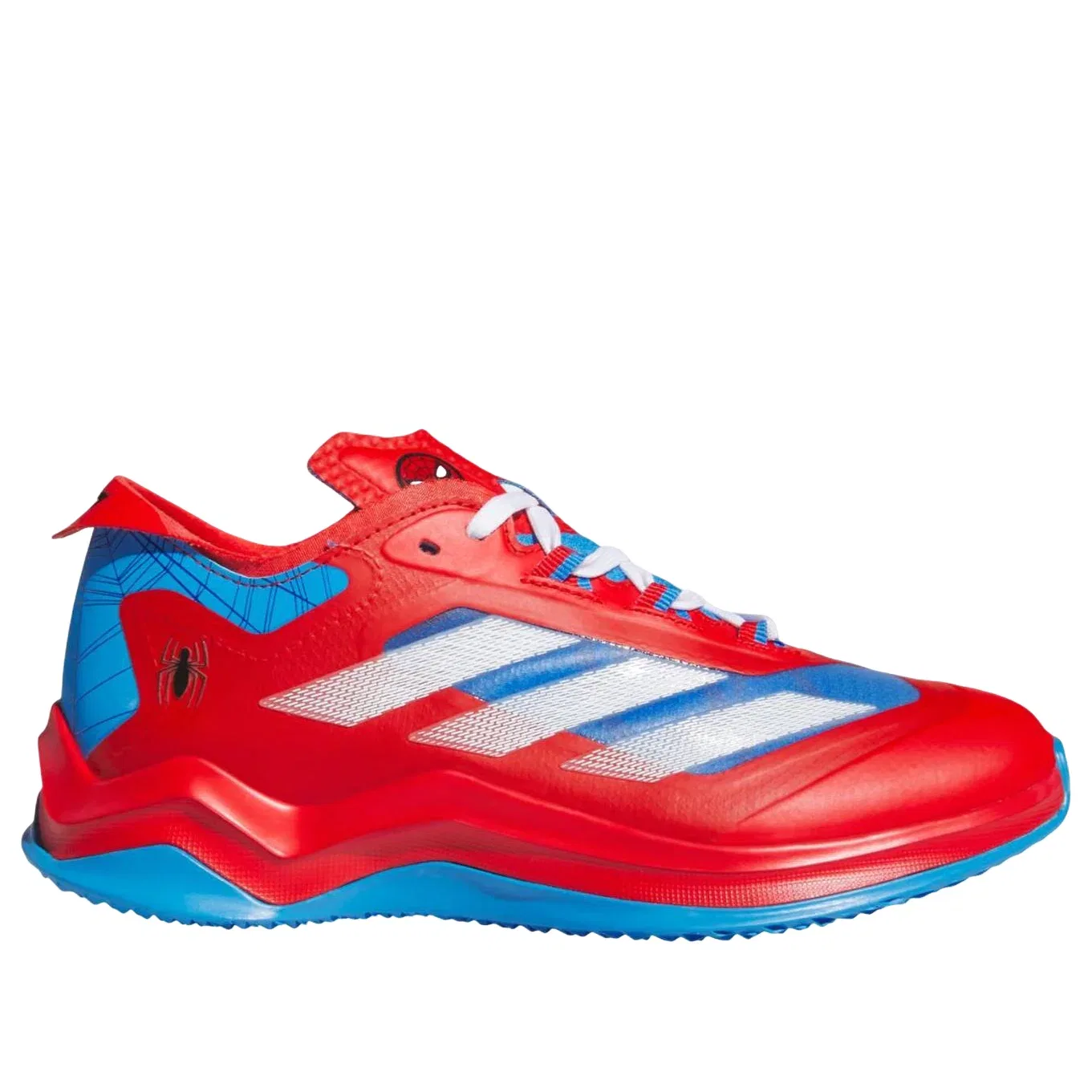 Детские кроссовки для бейсбола с принтом Spider-Man Adidas Adizero Impact Turf, Красный — фото 4