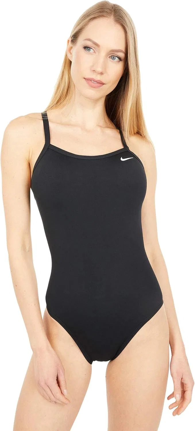 Женский слитный купальник рашгард HydraStrong Nike, Black