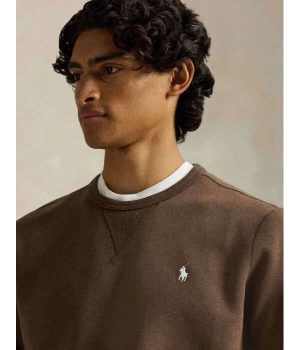 Мужской пуловер Regular Fit Polo Ralph Lauren, коричневый — фото 4