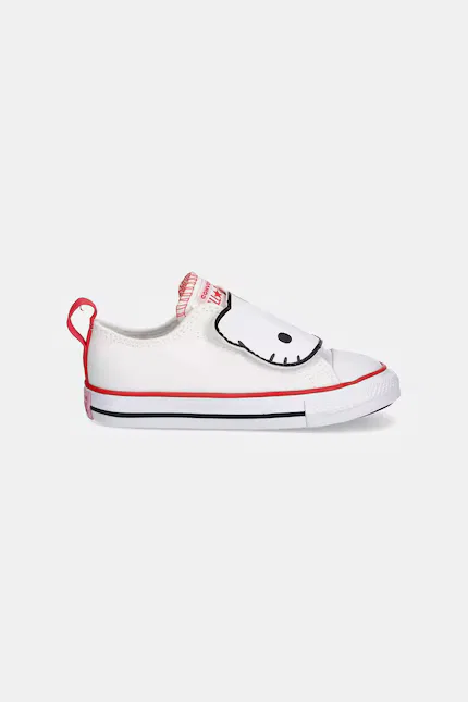Кеды детские низкие Chuck Taylor All Star 2V Hello Kitty Converse, белый — фото 2