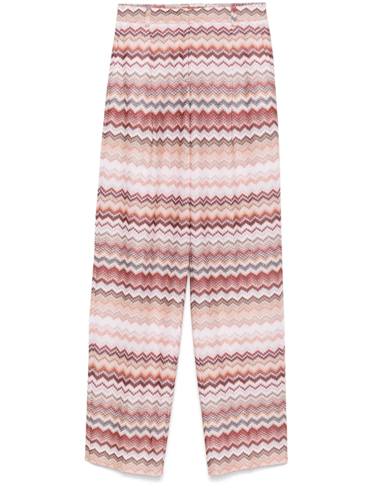 

Missoni брюки из ткани ламе с узором зигзаг, красный