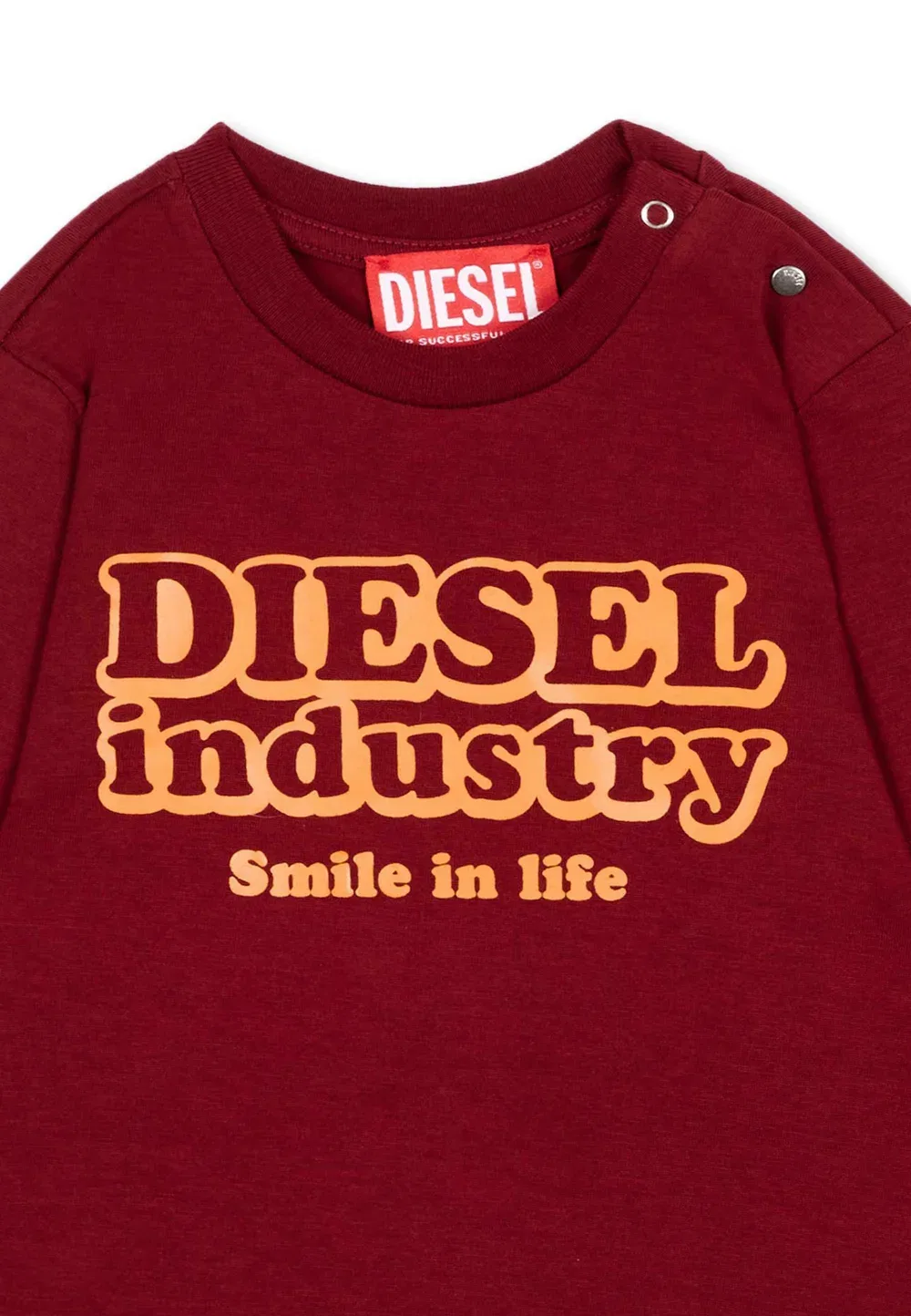Футболка унисекс с длинными рукавами Diesel, Bordeaux — фото 3