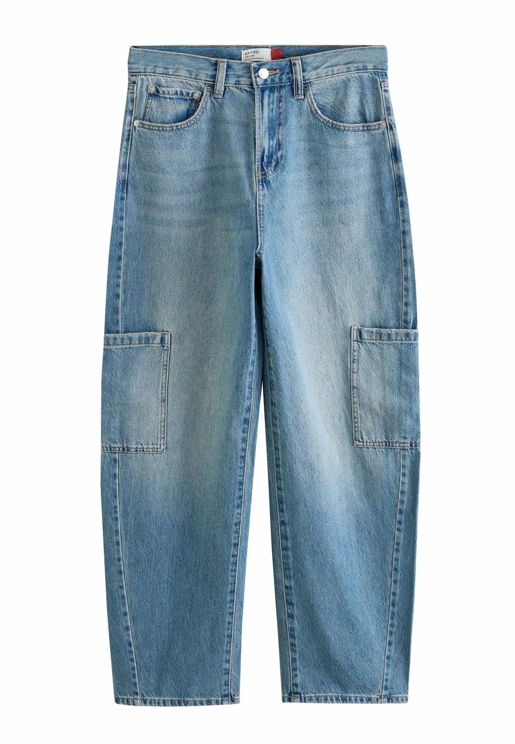 Джинсы для высоких девушек - широкие штанины Next, Light Blue Cargo Pocket