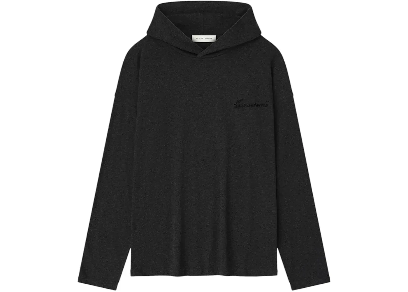 Женская худи с капюшоном с длинным рукавом Fear of God, Vintage Black