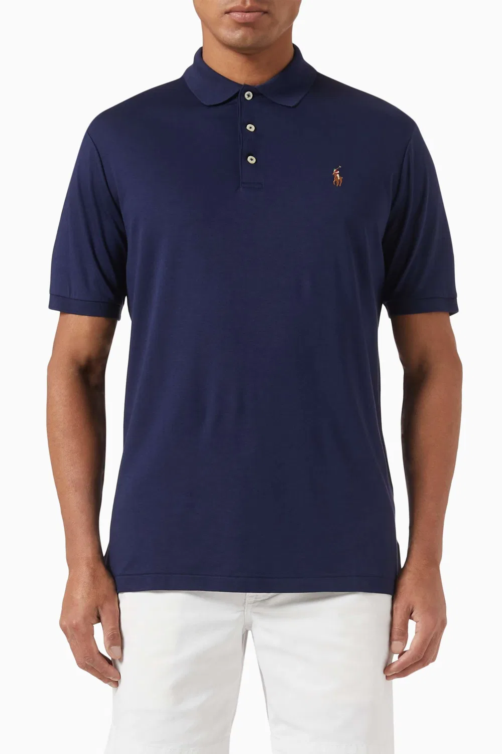 Рубашка поло хлопковая вязаная Polo Ralph Lauren