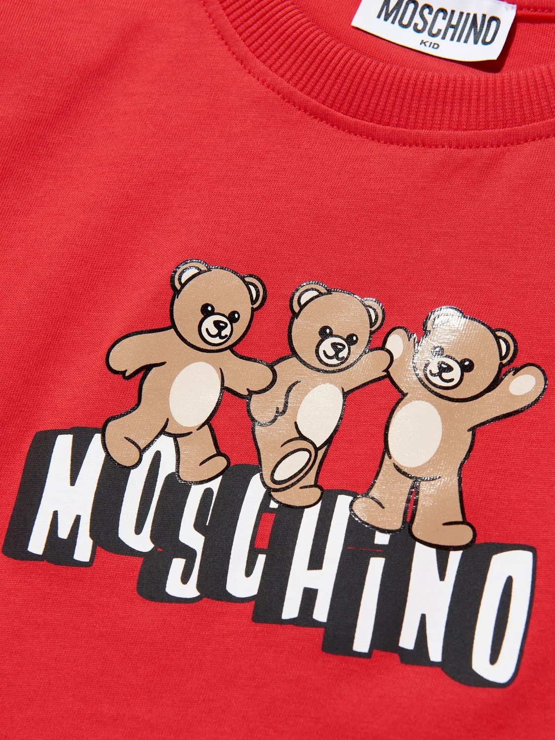 Футболка с принтом Тедди Moschino, красный — фото 2