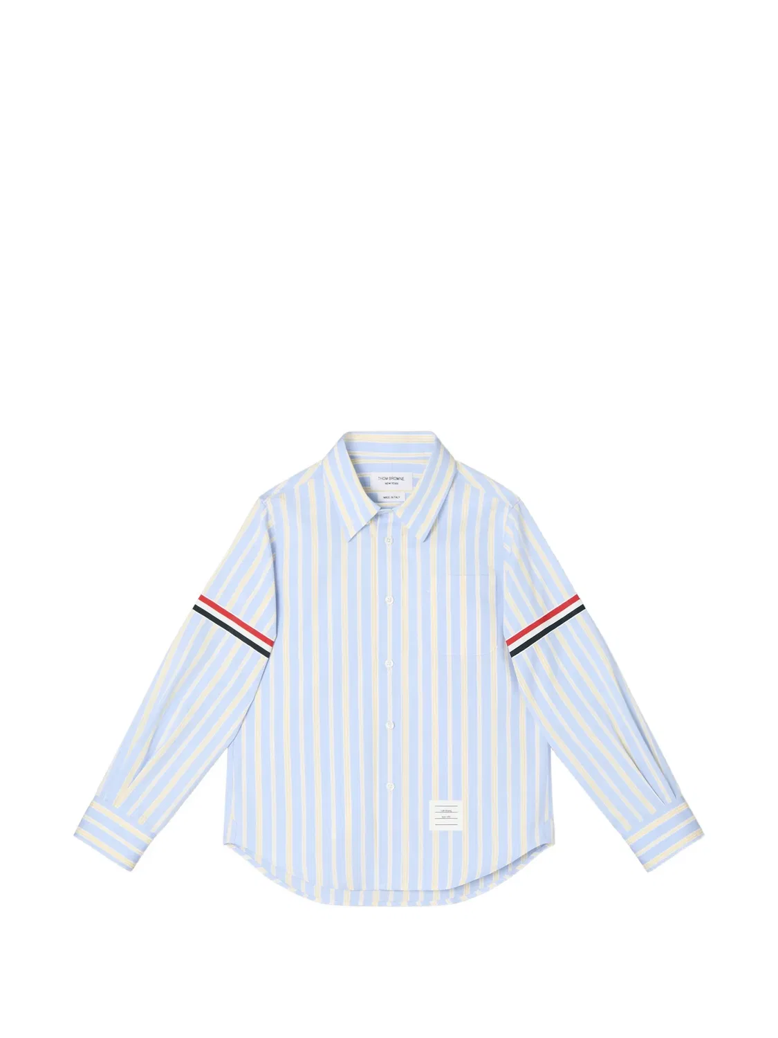 Рубашка с полосками RWB Thom Browne Kids, синий