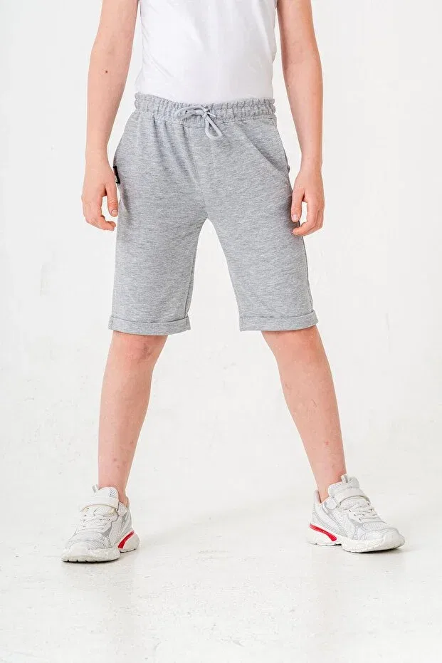 Детские шорты для мальчиков хлопковые Mışıl Kids, Gray Melange