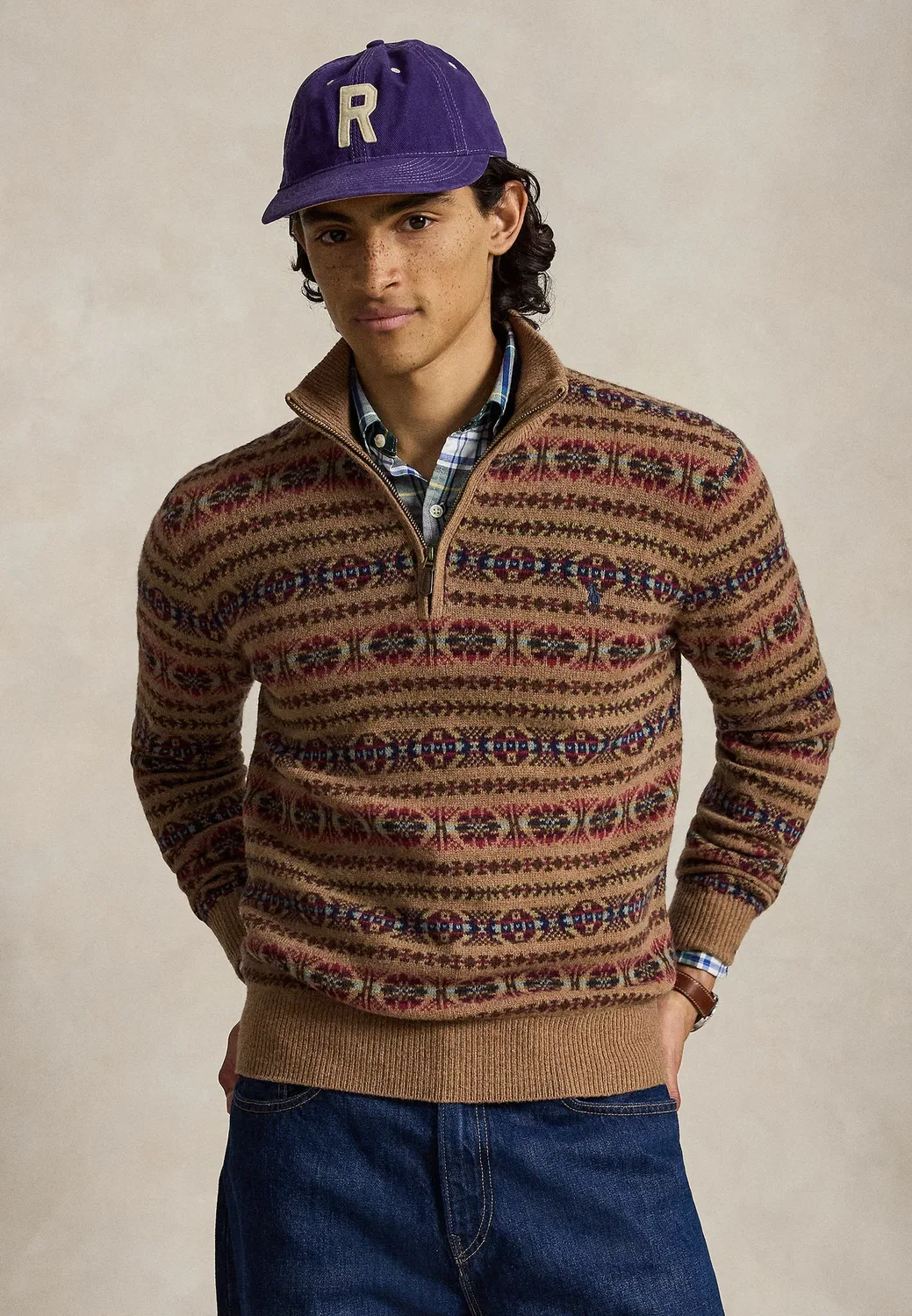 Шерстяной свитер с высоким воротником в стиле Fair Isle Polo Ralph Lauren, Multi Combo