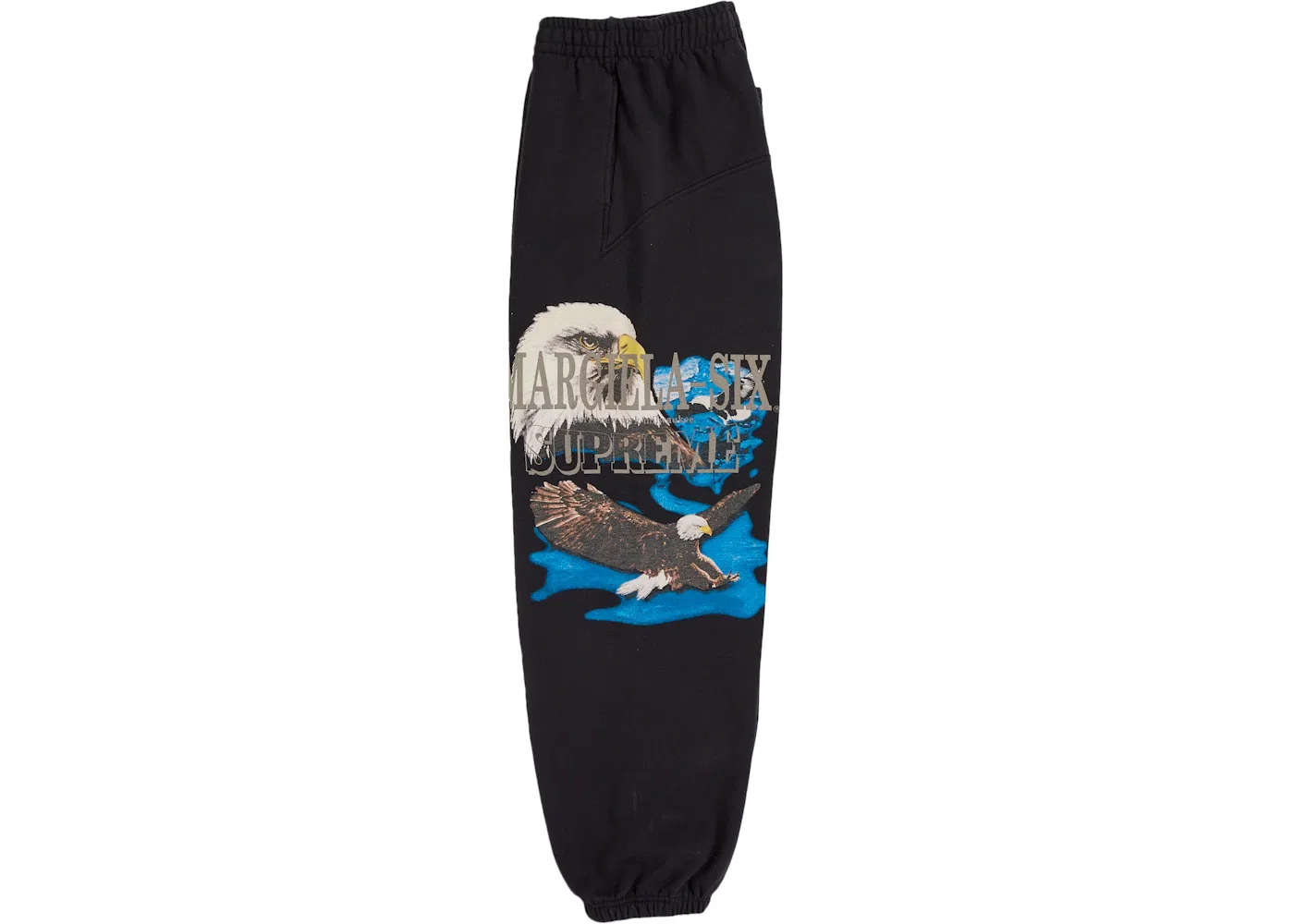 Мужские спортивные штаны с принтом Eagle Sweatpant Supreme, Black — фото 2