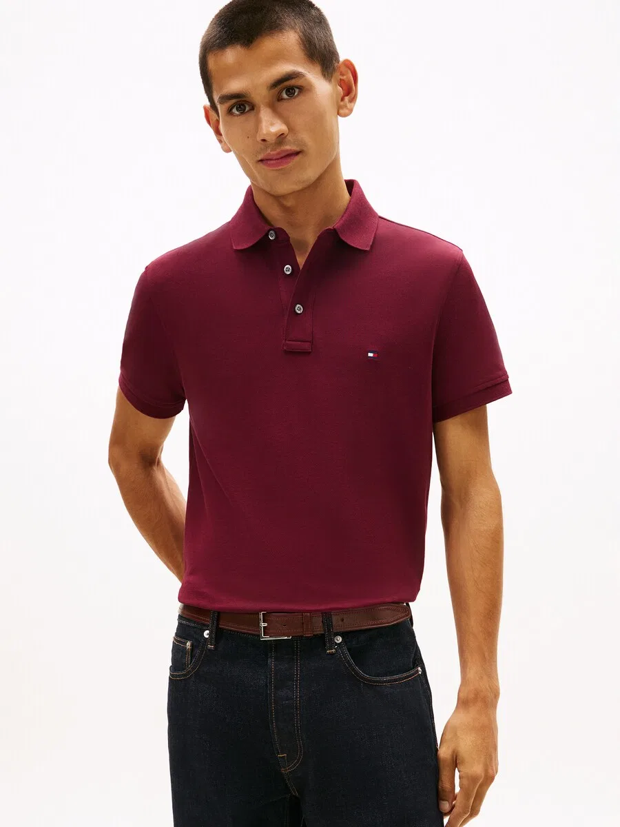 Рубашка TOMMY HILFIGER 'CORE 1985', малиново-розовый — фото 3