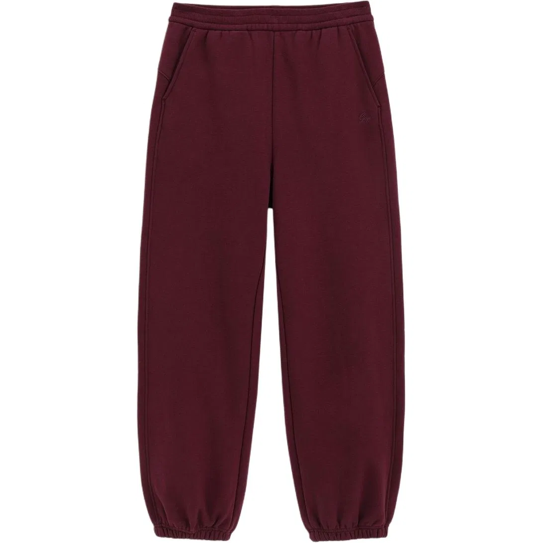 Женские трикотажные спортивные брюки с манжетами GAP, Dark Red