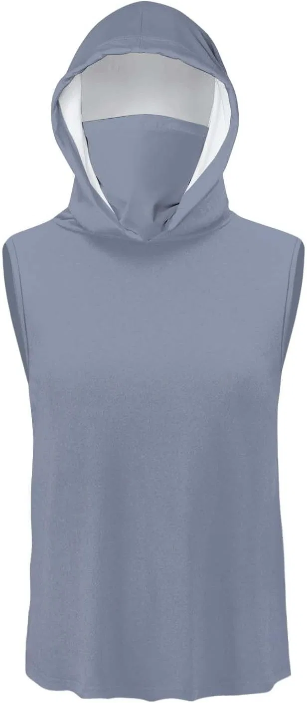 Мужская солнцезащитная безрукавка с капюшоном Pelang, Gray — фото 4