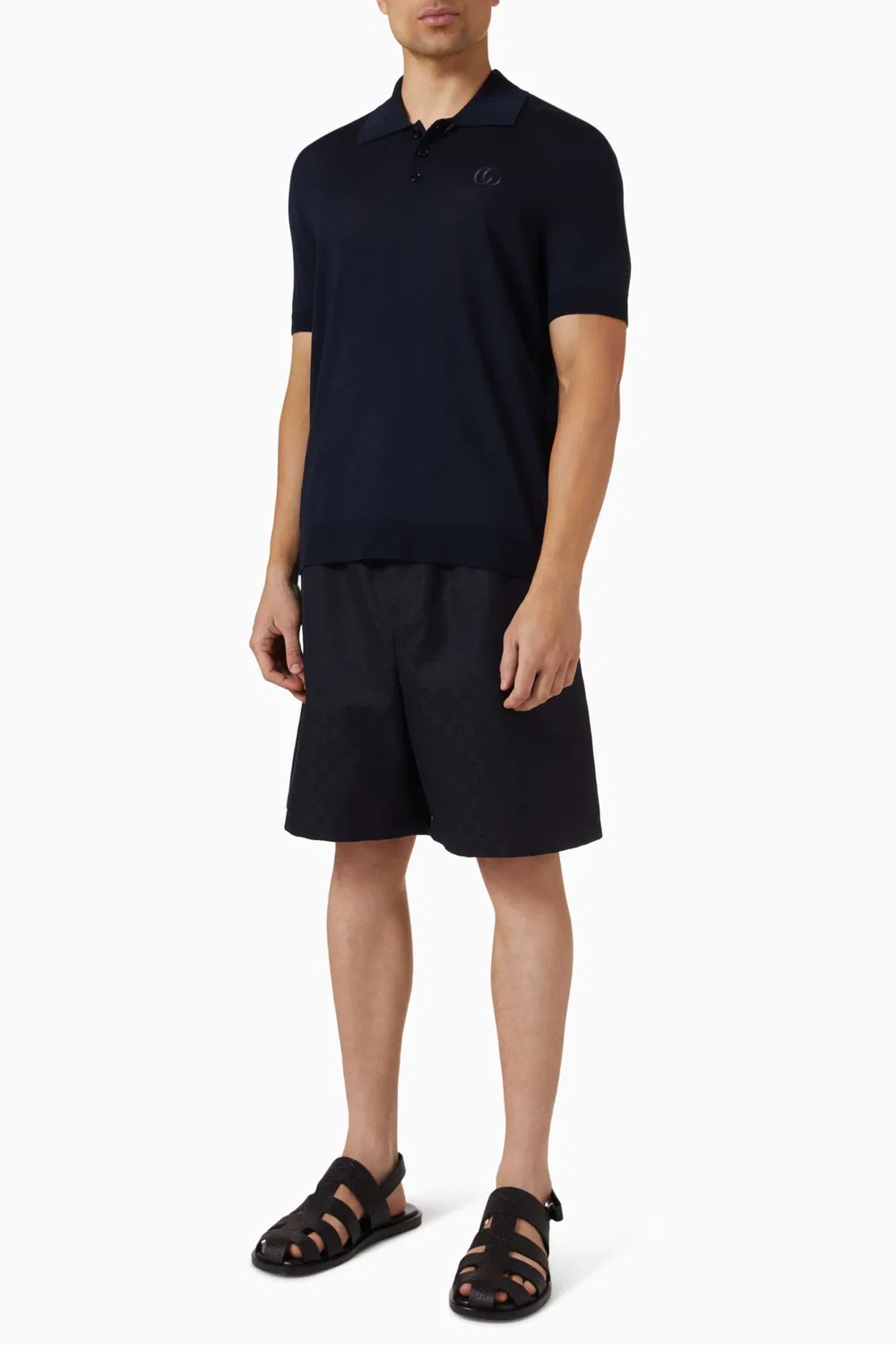 Шорты хлопковые GG Wide-leg Pants Gucci — фото 2
